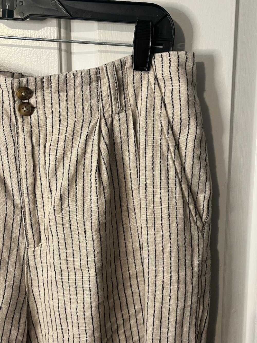Garnett Hill Linen Trousers - Size 10
